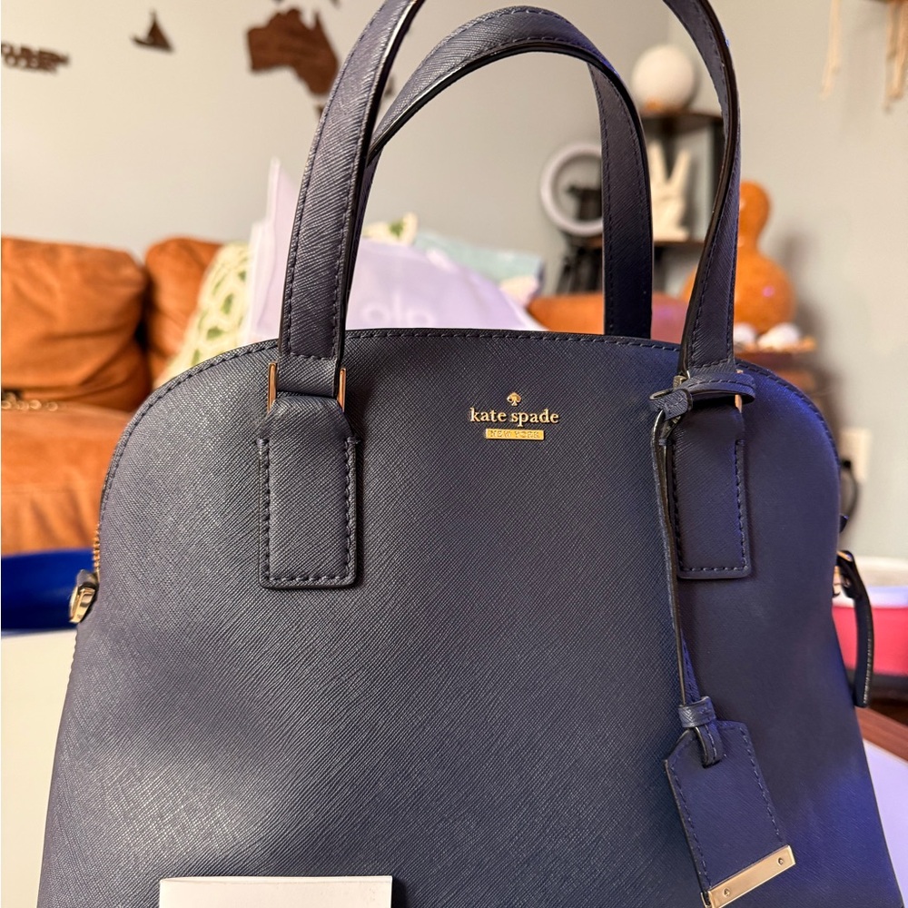 SOLD Kate Spade ♠️ Navy blue purse - Picture 10 of 15